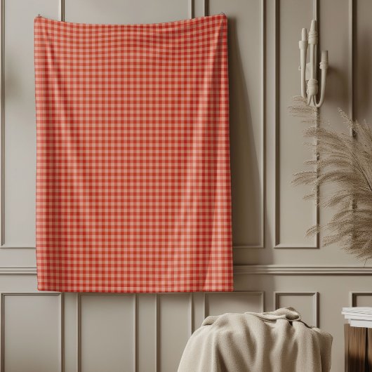 Feestelijke Rode Tartan Plaid Geruite Kerst Fleece Deken