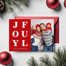 Feestelijke Rode Vrolijke Eén Foto Kerstmis 