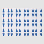 Feestelijke rode, witte & blauwe bomen tissuepapier (Voorkant)