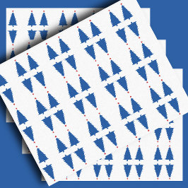 Feestelijke rode, witte & blauwe bomen tissuepapier