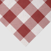 Feestelijke rode witte gingham plaid wrapping tissuepapier (Detail)
