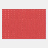 Feestelijke rode witte Polka Dot Gift Wrapping Pap Inpakpapier Vel (Voorkant 3)