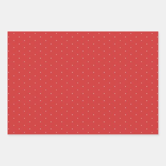 Feestelijke rode witte Polka Dot Gift Wrapping Pap Inpakpapier Vel (Voorkant 3)