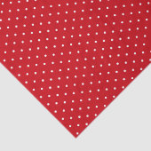 Feestelijke Rode Witte Polka Dots Vakantie Kerstmi Tissuepapier (Detail)