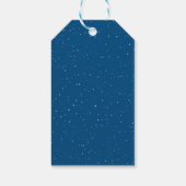 Feestelijke Rodeharige Winterfee Kerstmis Cadeaulabel (Achterkant)