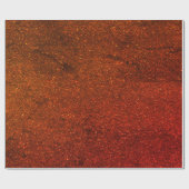 Feestelijke roest kaneel glitter patroon elegant cadeaupapier (Vlak)