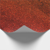 Feestelijke roest kaneel glitter patroon elegant cadeaupapier (Hoek)