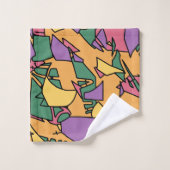 Feestelijke rommelige doodle bad handdoek (Wasdoekje)