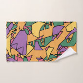 Feestelijke rommelige doodle bad handdoek (Handdoek)