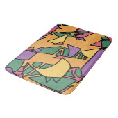 Feestelijke rommelige doodle badmat (Gekanteld)