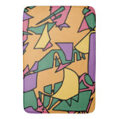 Feestelijke rommelige doodle badmat (Voorkant Verticaal)