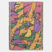 Feestelijke rommelige doodle deken (Voorkant Verticaal)