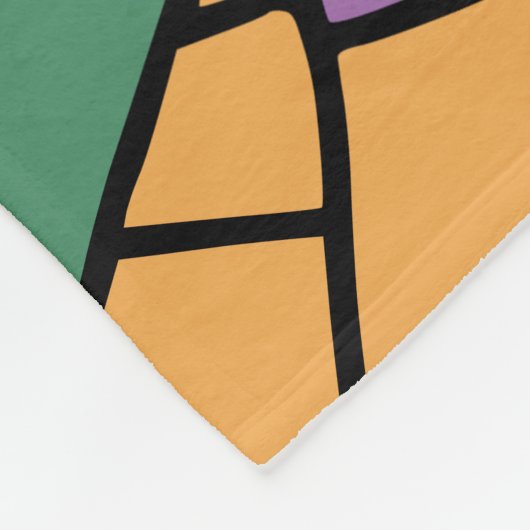 Feestelijke rommelige doodle fleece deken (Hoek)