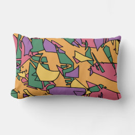 Feestelijke rommelige doodle kussen