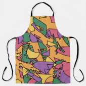 Feestelijke rommelige doodle schort (Voorkant)