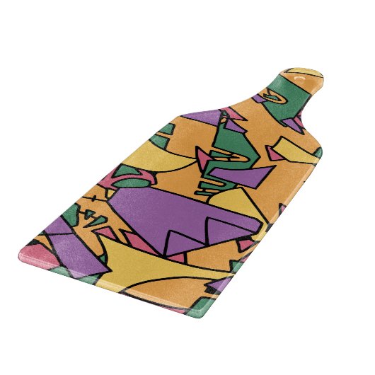 Feestelijke rommelige doodle snijplank (Hoek)