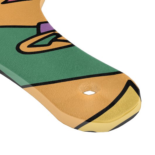 Feestelijke rommelige doodle snijplank (Hoek)