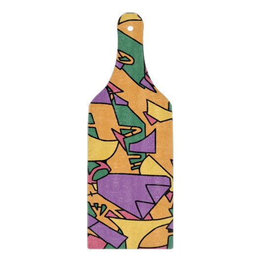 Feestelijke rommelige doodle snijplank (Voorkant)