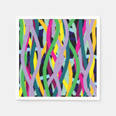 Feestelijke rommelige golvende lijnen servet (Voorkant)