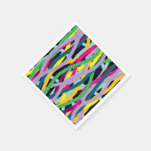 Feestelijke rommelige golvende lijnen servet (Hoek)