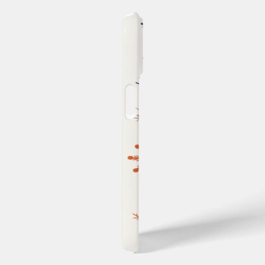 Feestelijke rood blauwe kerstkous Case-Mate iPhone case (Achterkant / Rechts)