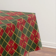 Feestelijke Rood, Groen en Goud Glitter Geometrisc