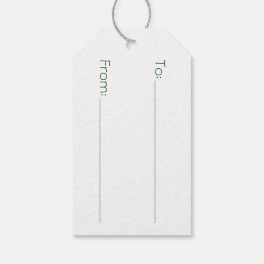 Feestelijke rood groene kersttypografie cadeaulabel (Achterkant)