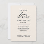 Feestelijke Rood Wit en Blauw Party Uitnodiging (Achterkant)