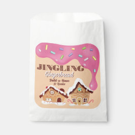 Feestelijke Roze en Gebruinde Huis Lekkernij Zakje