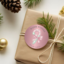 Feestelijke roze en groene glittershiny candy cane