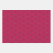 Feestelijke roze en groene levendige geometrische inpakpapier vel (Voorkant 2)