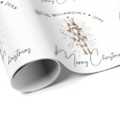 Feestelijke roze gouden Notenkraker Kerst Cadeaupapier (Rol Hoek)