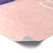 Feestelijke Roze Kerst Schattigee Kat Koffie Wall  Poster (Hoek)