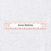 Feestelijke Roze Kerstpatroon Naamlabels Labels (Design 2)