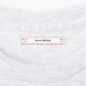 Feestelijke Roze Kerstpatroon Naamlabels Labels (Aangebracht)