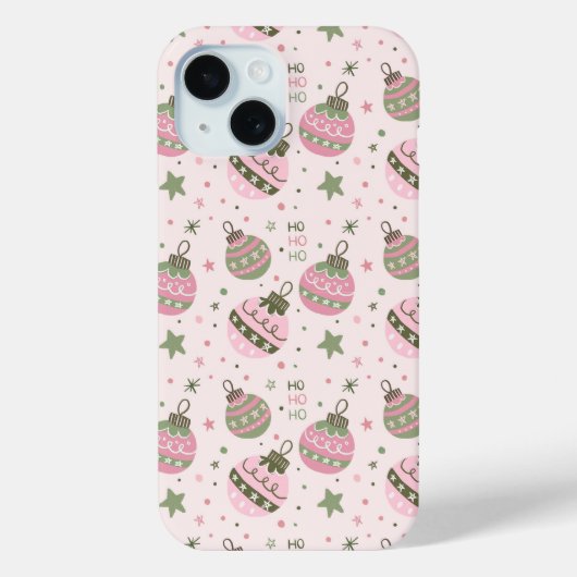 Feestelijke Roze Ornament Telefoonhoes Case-Mate iPhone Case (Achterkant)