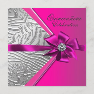 Feestelijke Roze Quinceanera Verjaardagsfeest Kaart