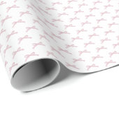 Feestelijke Roze Strik  Cadeaupapier (Rol Hoek)