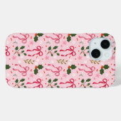Feestelijke Roze Strik Telefoonhoes Case-Mate iPhone Case (Achterkant (horizontaal))