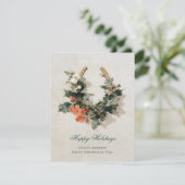 Feestelijke Ruitersport Zakelijk Zakelijk Kerstmis Feestdagenkaart (Staand voorkant)