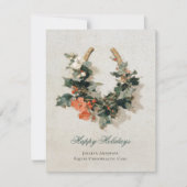 Feestelijke Ruitersport Zakelijk Zakelijk Kerstmis Feestdagenkaart (Voorkant)