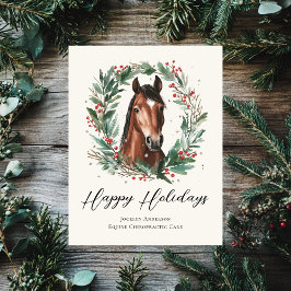Feestelijke Ruitersport Zakelijk Zakelijk Kerstmis Feestdagenkaart