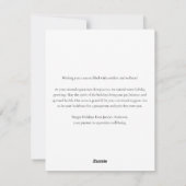 Feestelijke Ruitersport Zakelijk Zakelijk Kerstmis Feestdagenkaart (Achterkant)