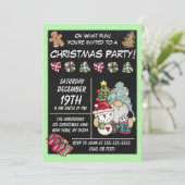 Feestelijke Rustieke Kabouter Koekjes Snoep Kerstf Kaart (Staand voorkant)