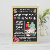 Feestelijke Rustieke Kabouter Koekjes Snoep Kerstf Kaart (Staand voorkant)
