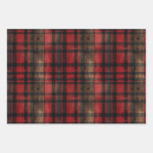 Feestelijke rustieke Scandinavische Kerstmis Inpakpapier Vel (Voorkant 2)