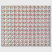 Feestelijke Rustieke Winter Gingham Cadeaupapier (Vlak)