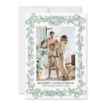 Feestelijke saliegroene kerst lint 2 foto achtergr