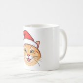 Feestelijke Santa Cat Mok – Perfect Kerstcadeau (Voorkant rechts)