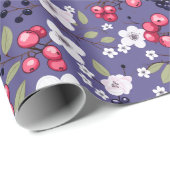 Feestelijke Santa Christmas Carol Gift Wrap Cadeaupapier (Rol Hoek)